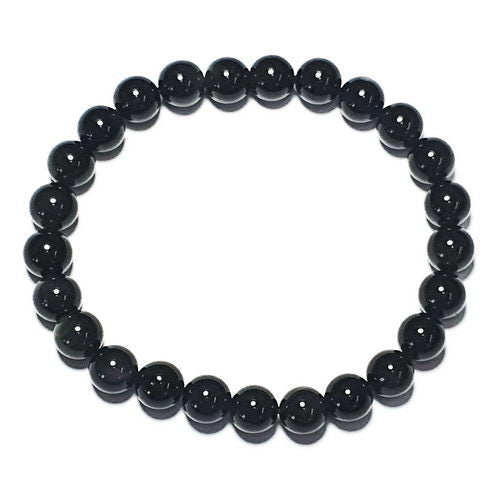 Black Obsidian 8mm Bead Bracelet