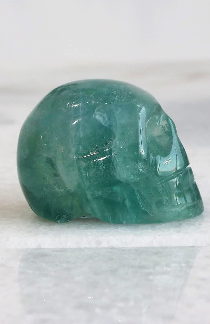 Blue Fluorite Skull