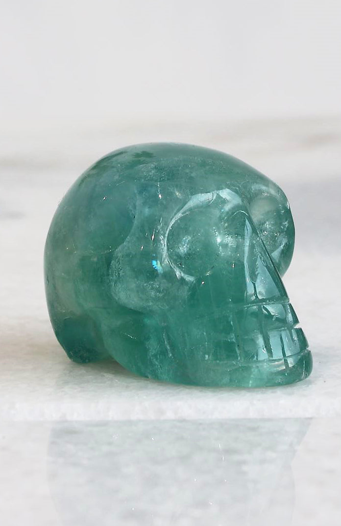 Blue Fluorite Skull