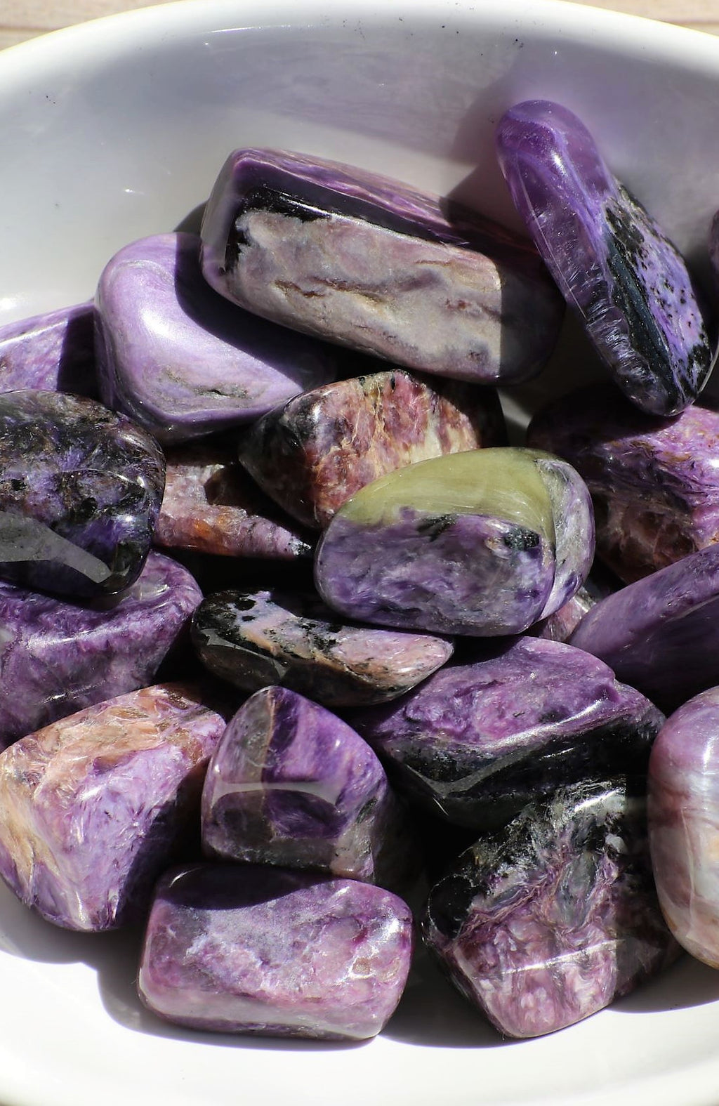 Charoite AA Tumbled Stone (Pack of 6)