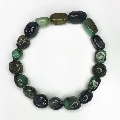 Emerald Nugget Bead Bracelet 336