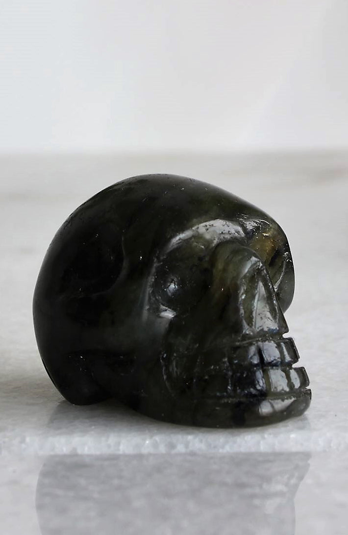 Labradorite Skull AA 40mm
