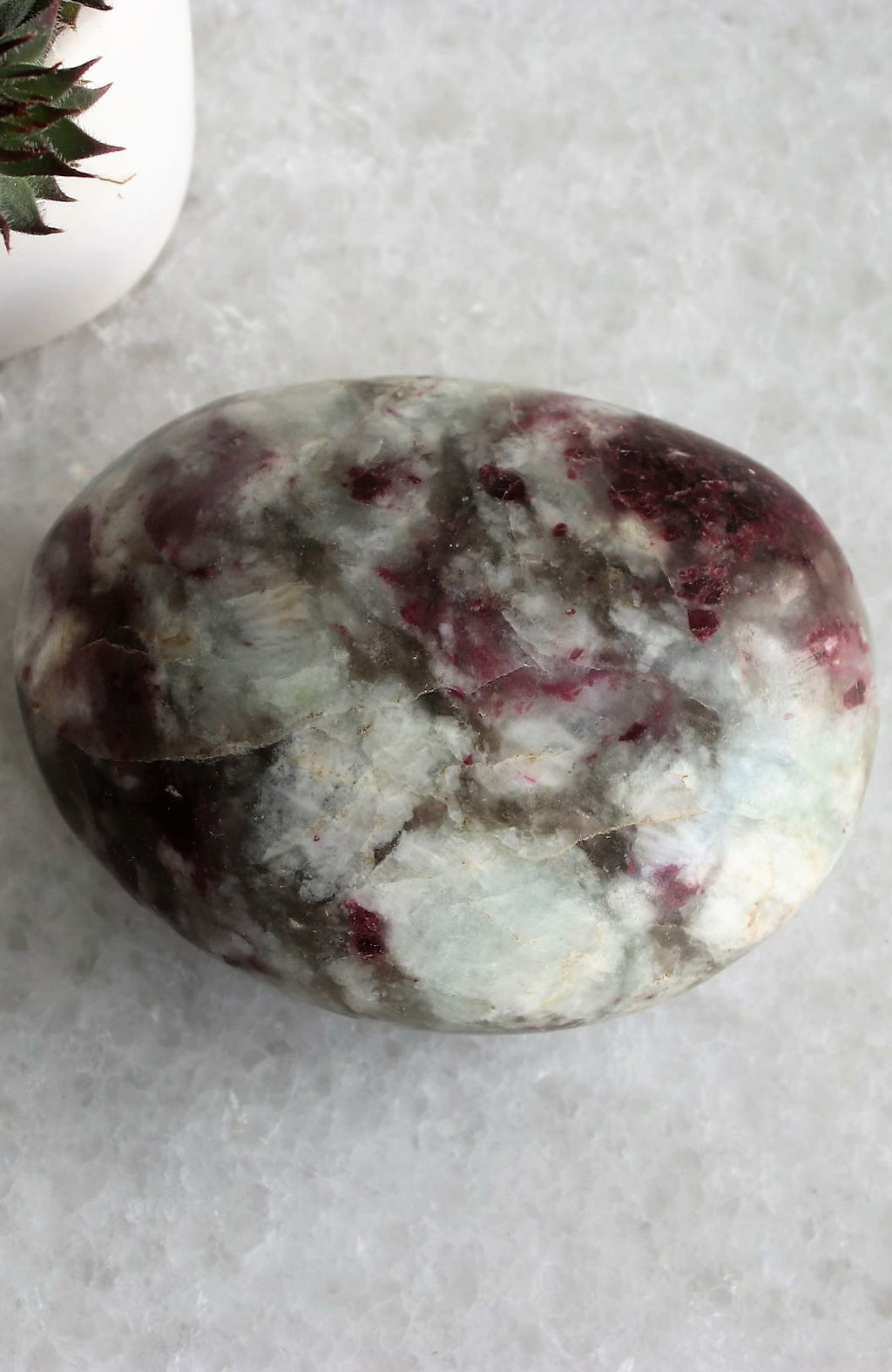 Pink Tourmaline in Quartz Soap Stone