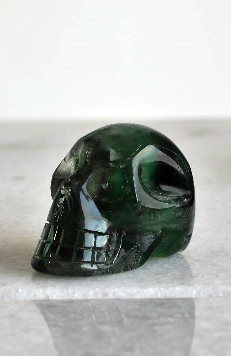 Rainbow Fluorite Skull AA 40mm
