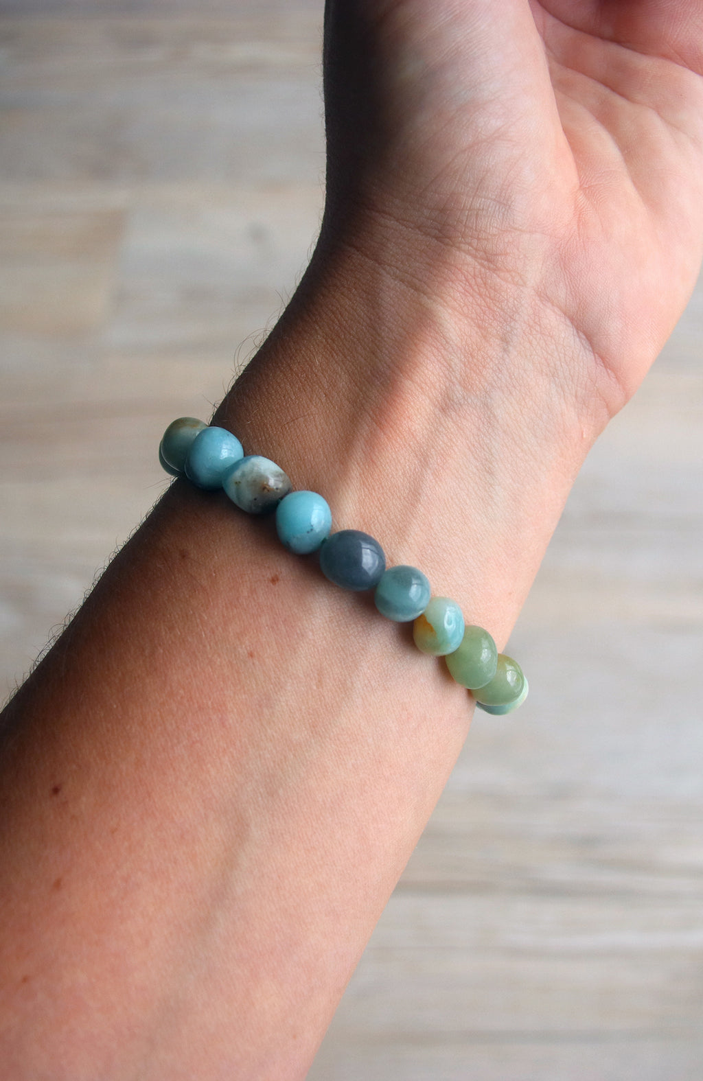 Amazonite Nugget 8-10mm Bracelet 422