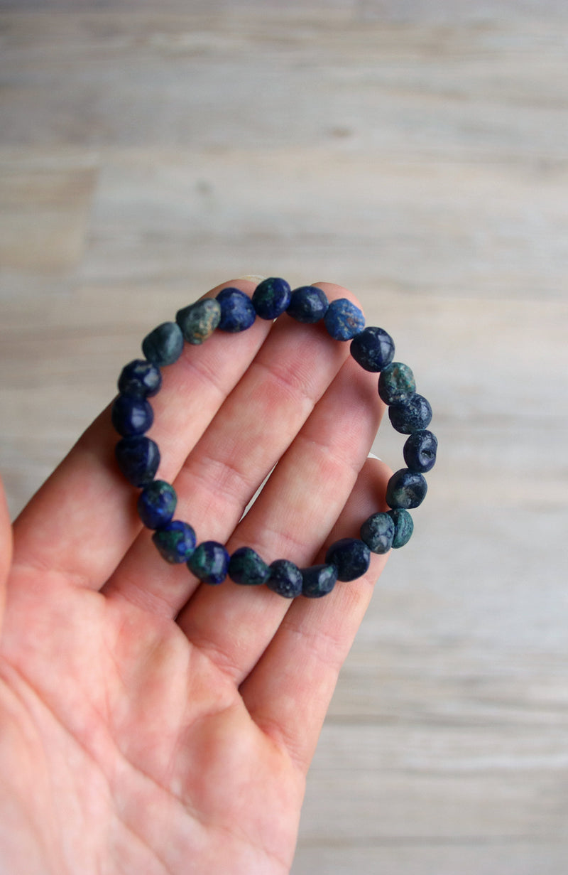 Azurite Nugget Bracelet