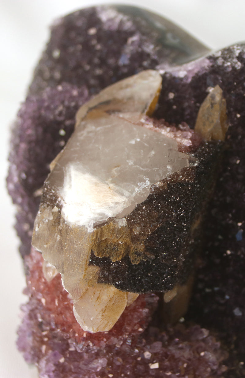 Black Amethyst Heart