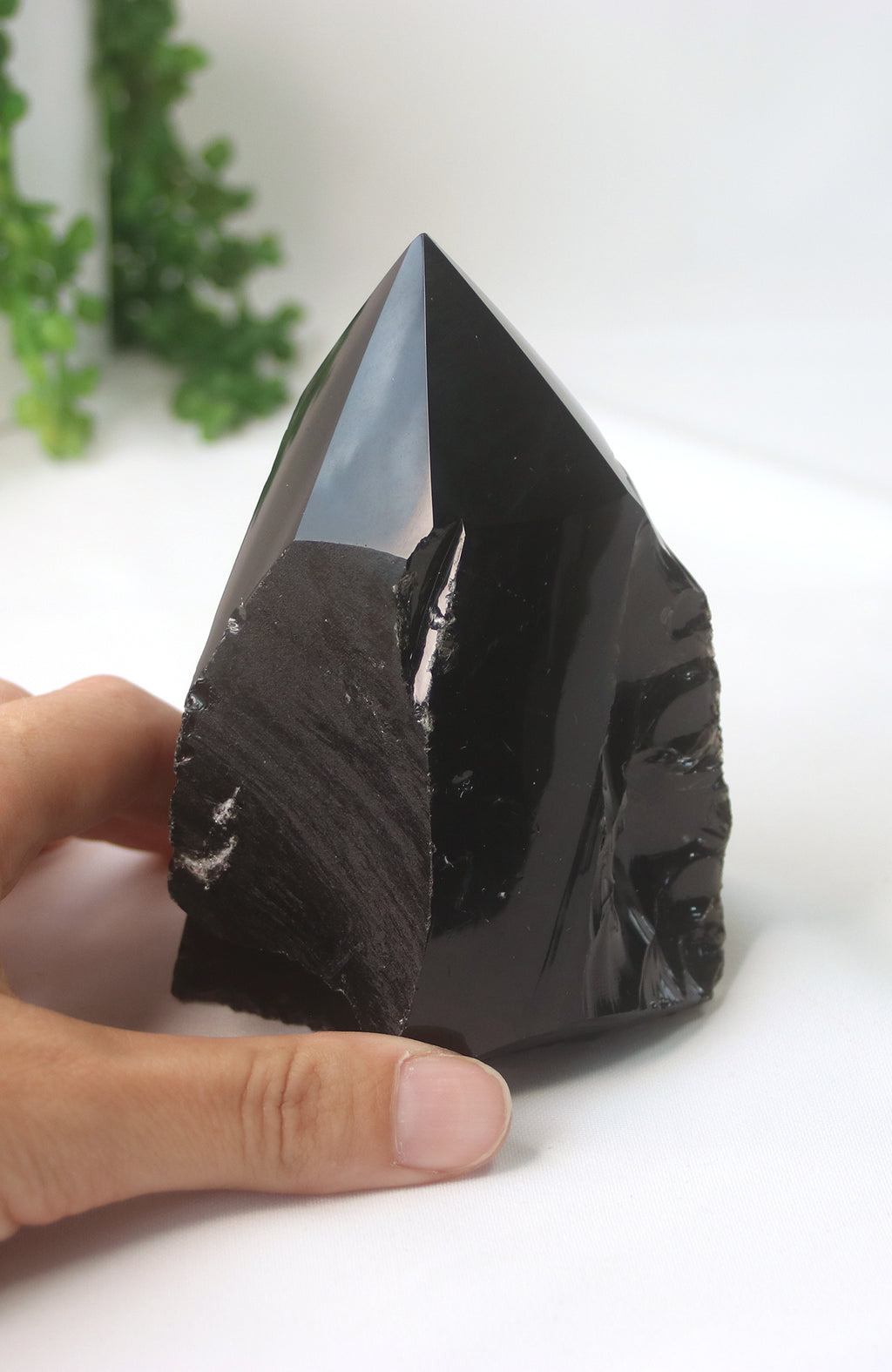 Black Obsidian Polished Top Point