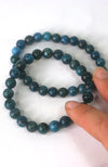 Blue Apatite 8mm Bead Bracelet
