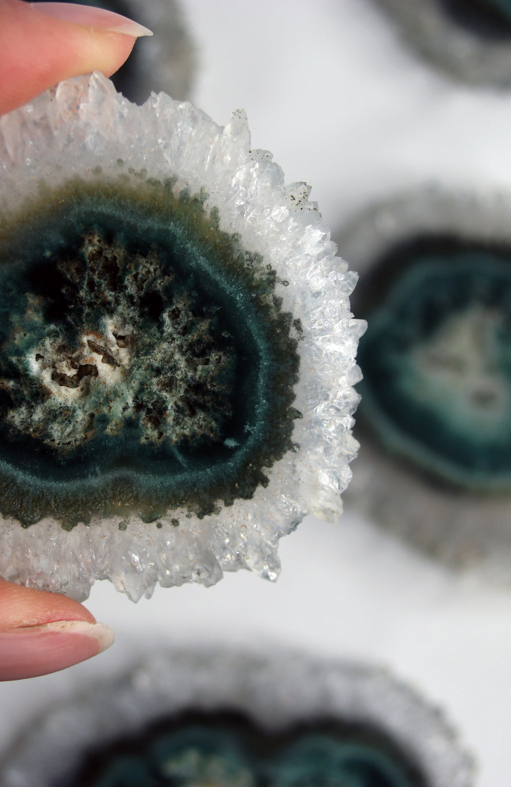 Green Amethyst Flower (Stalactite)