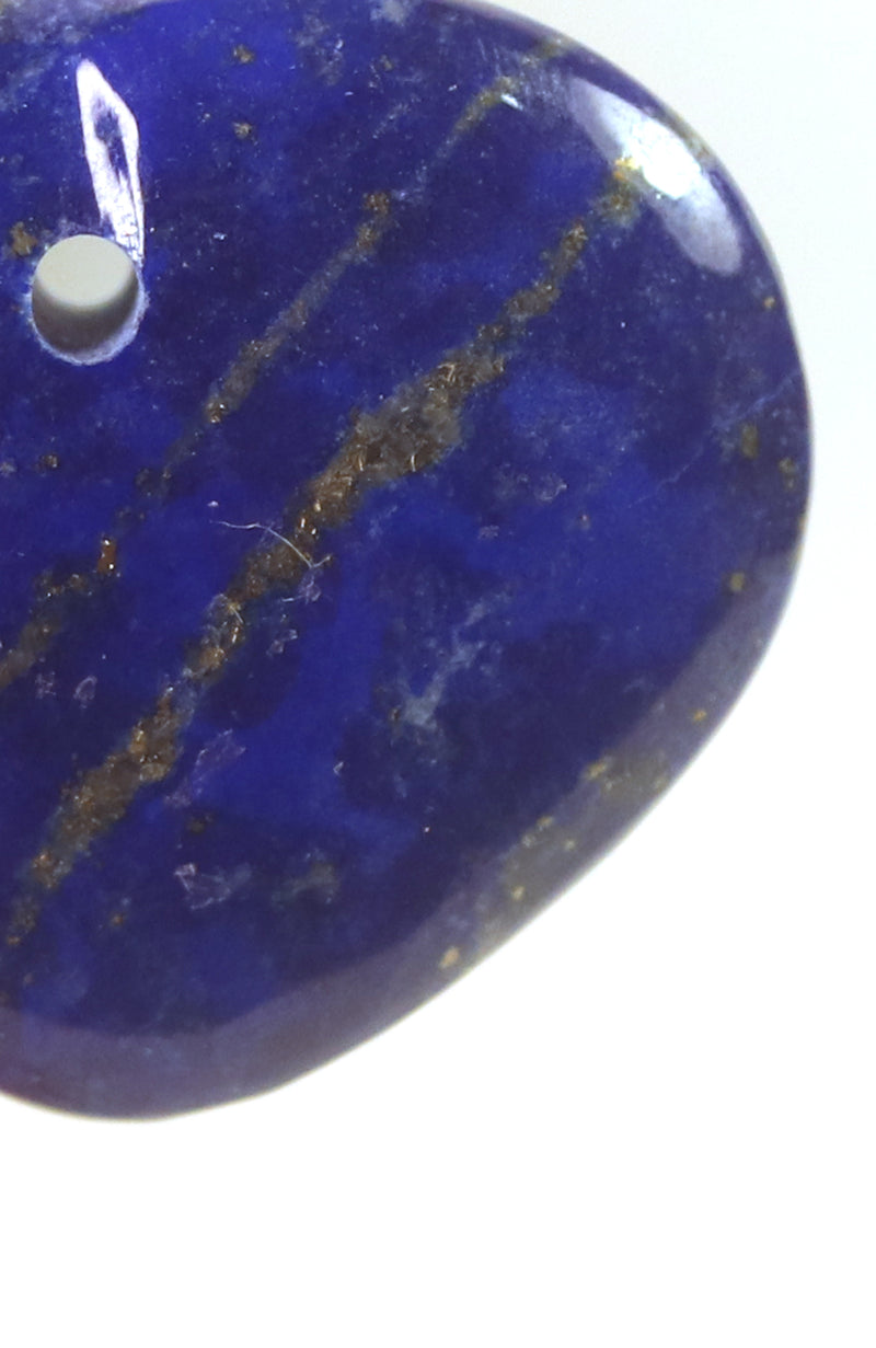 Lapis Lazuli Heart with drilled hole