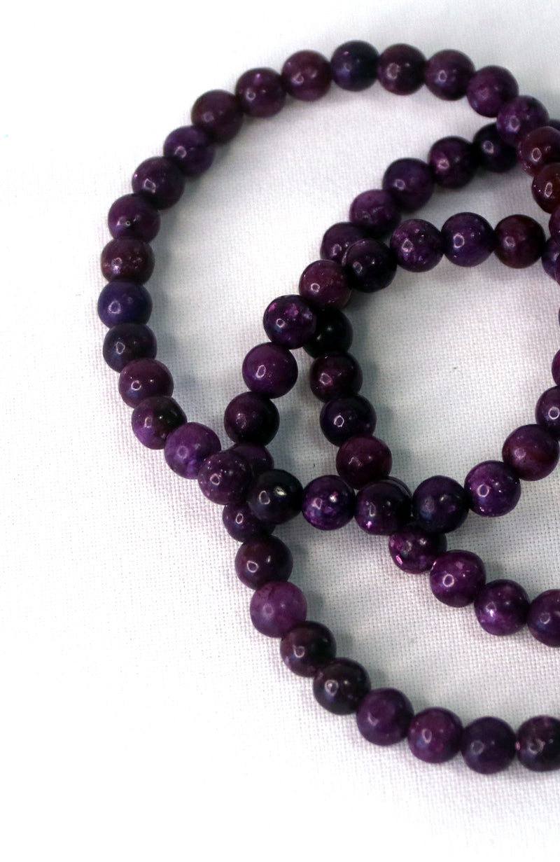 Lepidolite 6mm Bead Bracelet