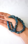 Blue Apatite 8-12mm Nugget Bracelet for wrists up to 20cm