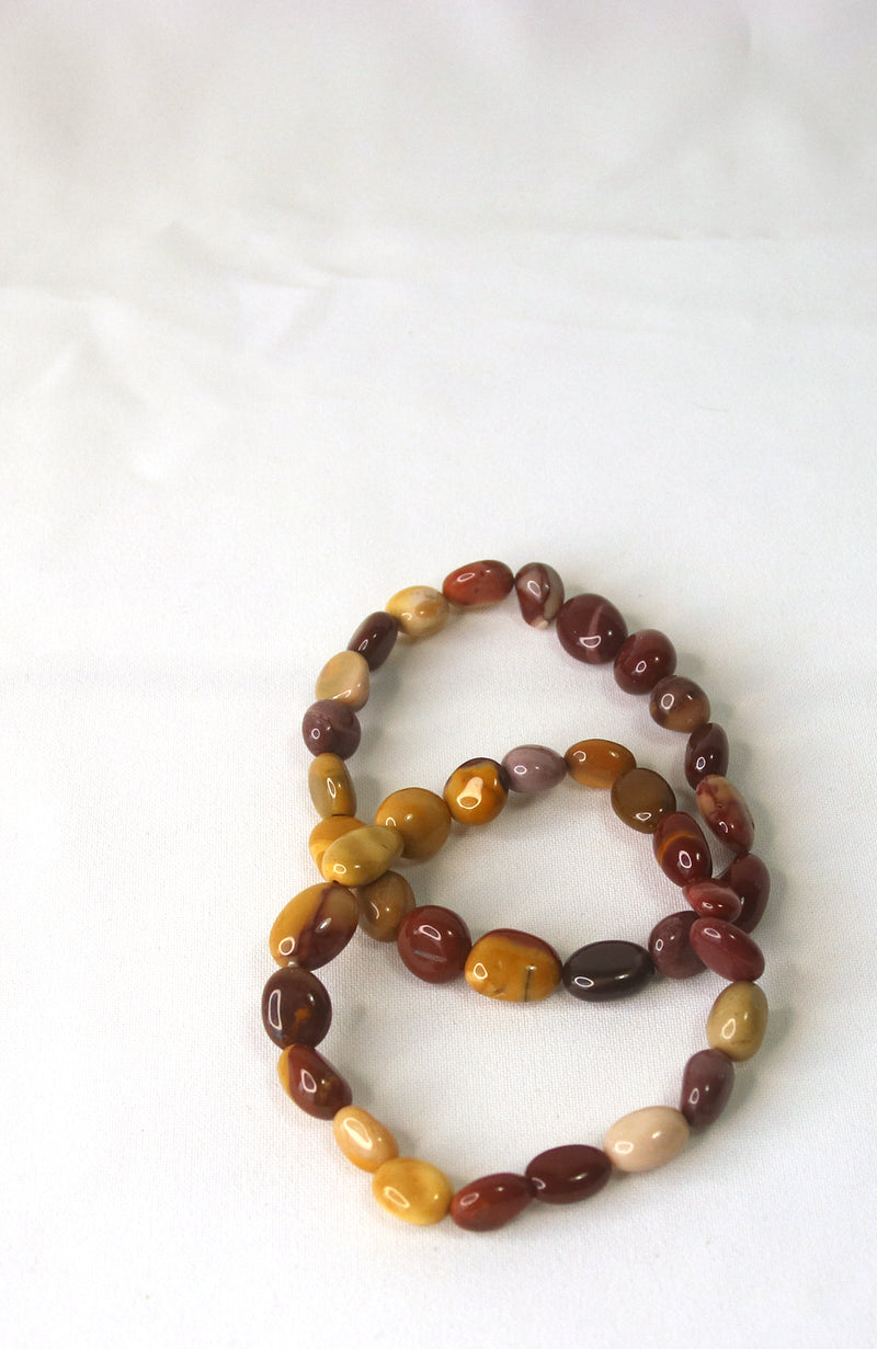 Mookaite 8-10mm Nugget Bracelet for wrists up to 20cm