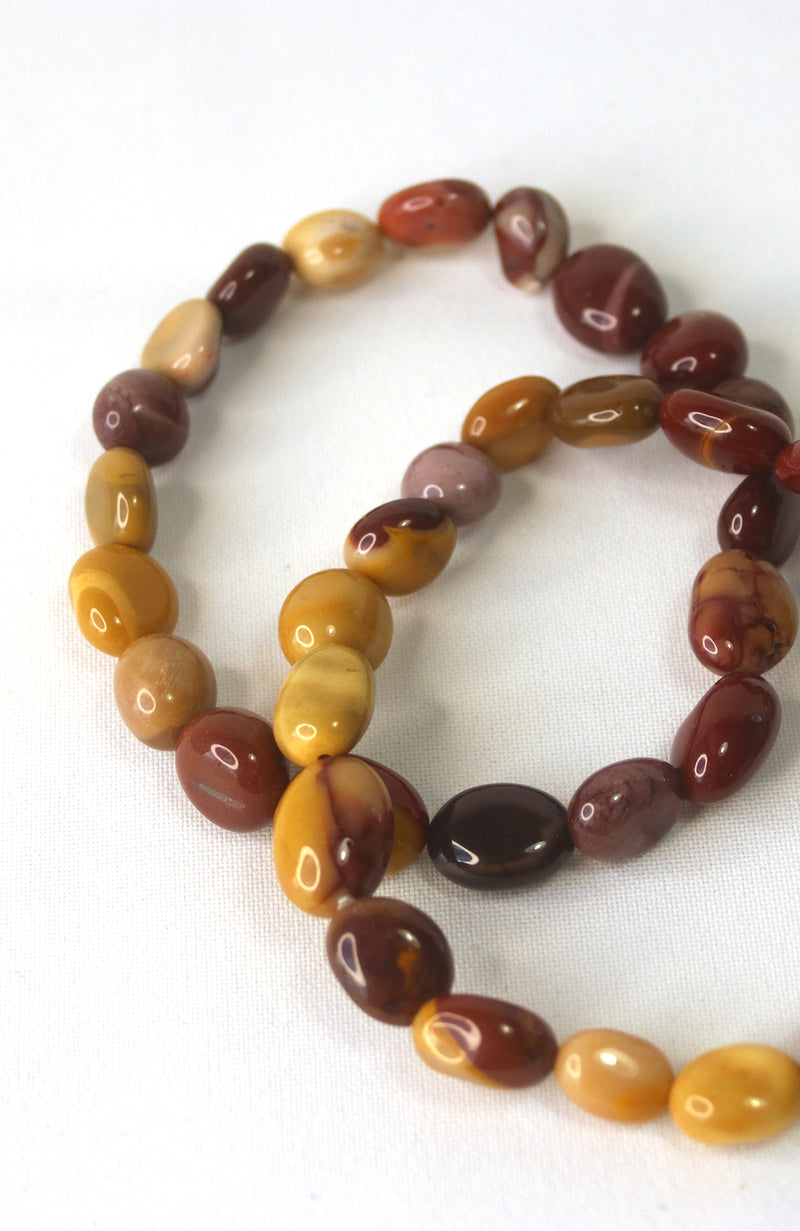 Mookaite 8-10mm Nugget Bracelet for wrists up to 20cm