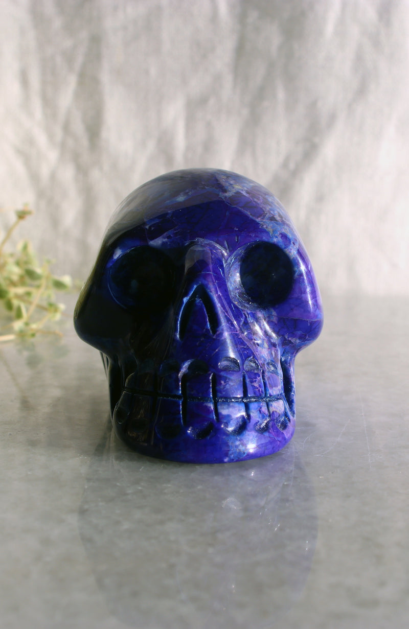 Purple Howlite** Skull