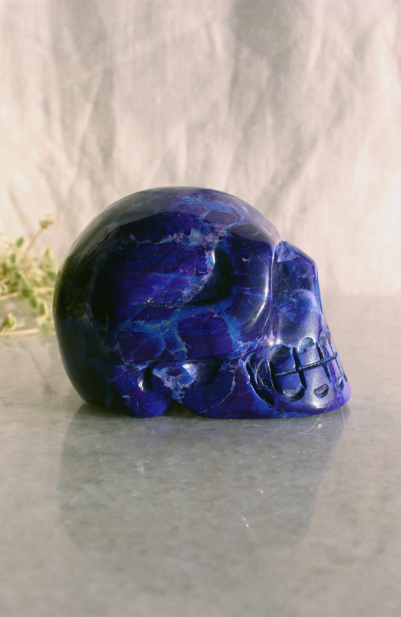 Purple Howlite** Skull