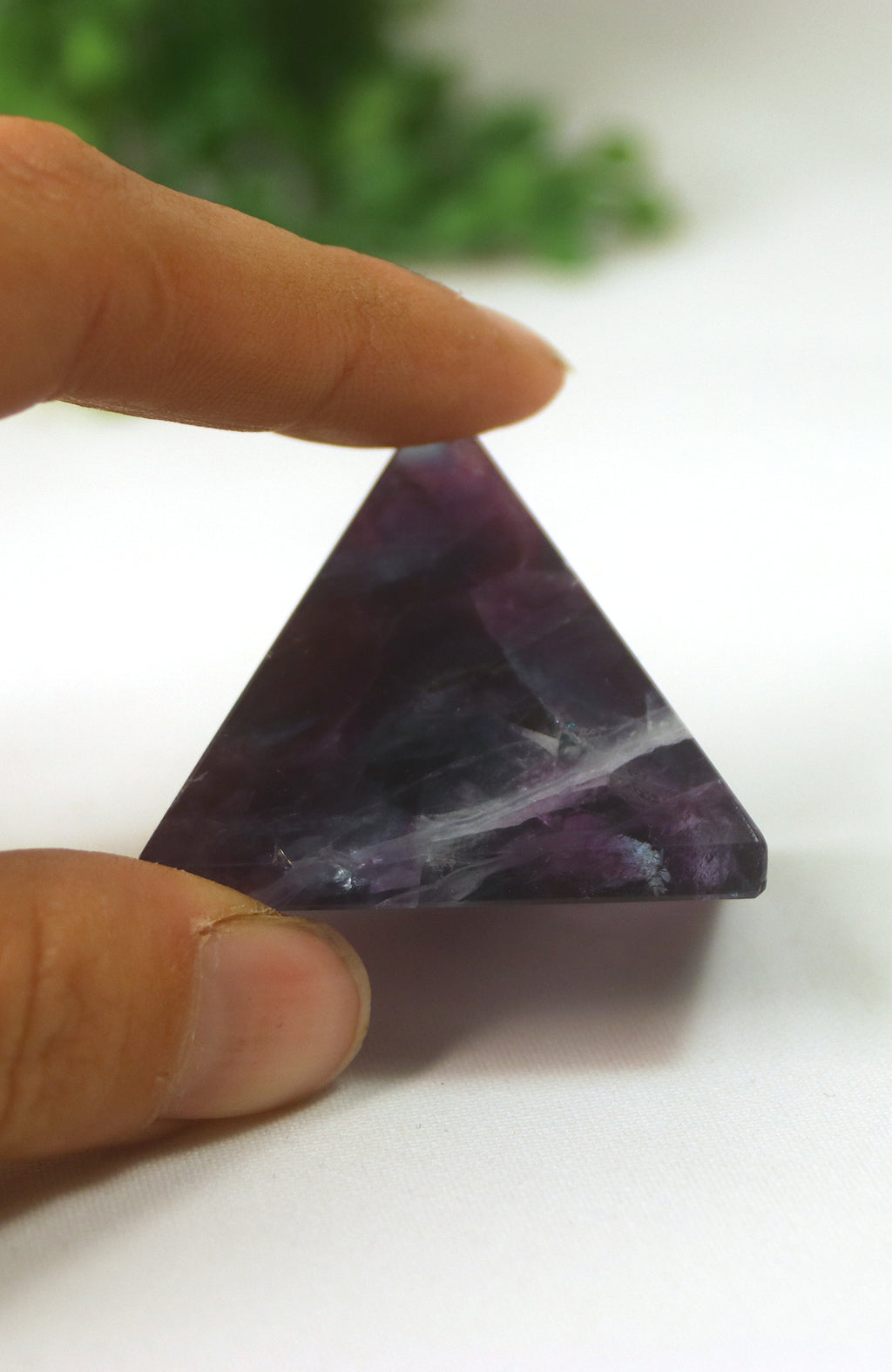 Rainbow Fluorite Pyramid (AA Grade)