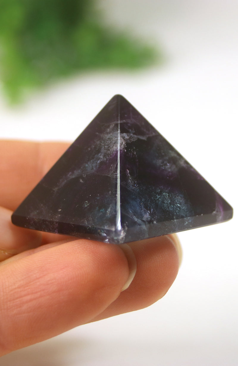 Rainbow Fluorite Pyramid (AA Grade)
