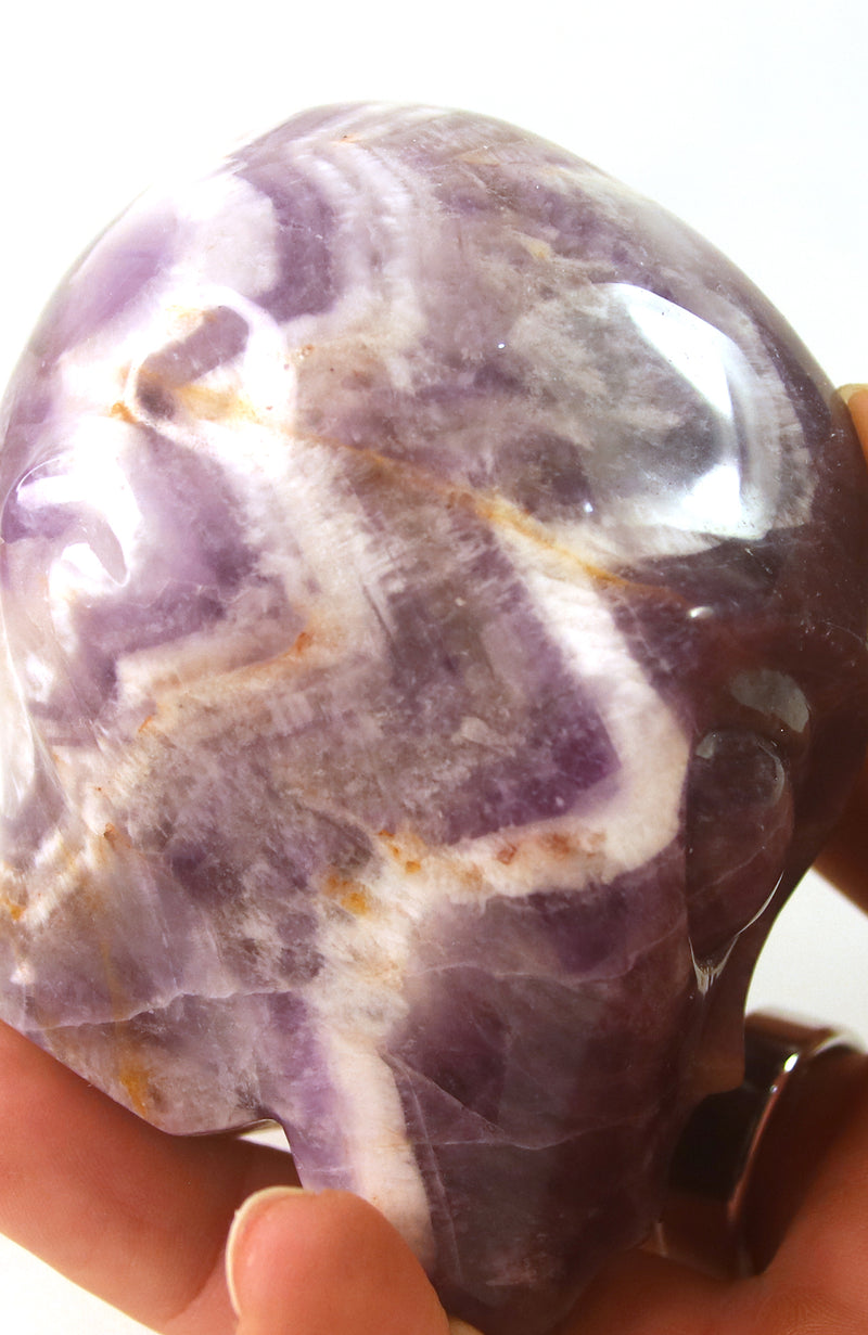 Chevron Amethyst ET Skull