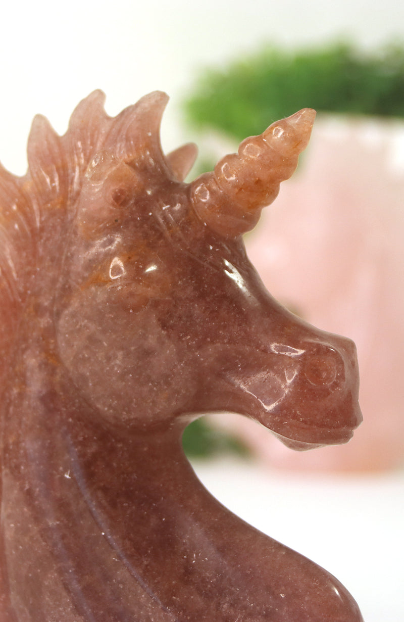 Strawberry Quartz Unicorn